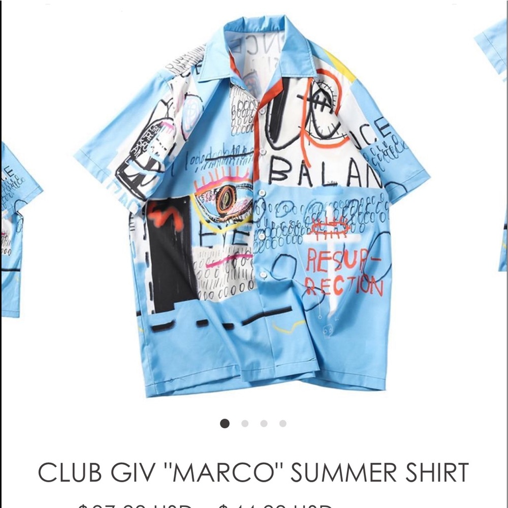 Club Giv button down Blue size Small